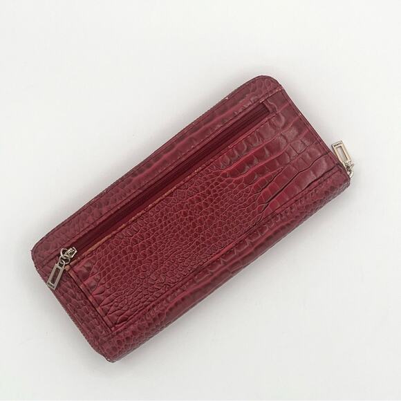 Vintage GUESS wallet Croc print Y2K Faux Leather Pink - Picture 2 of 7